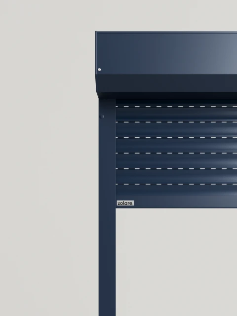 Rolluik blauw Logo Zolare